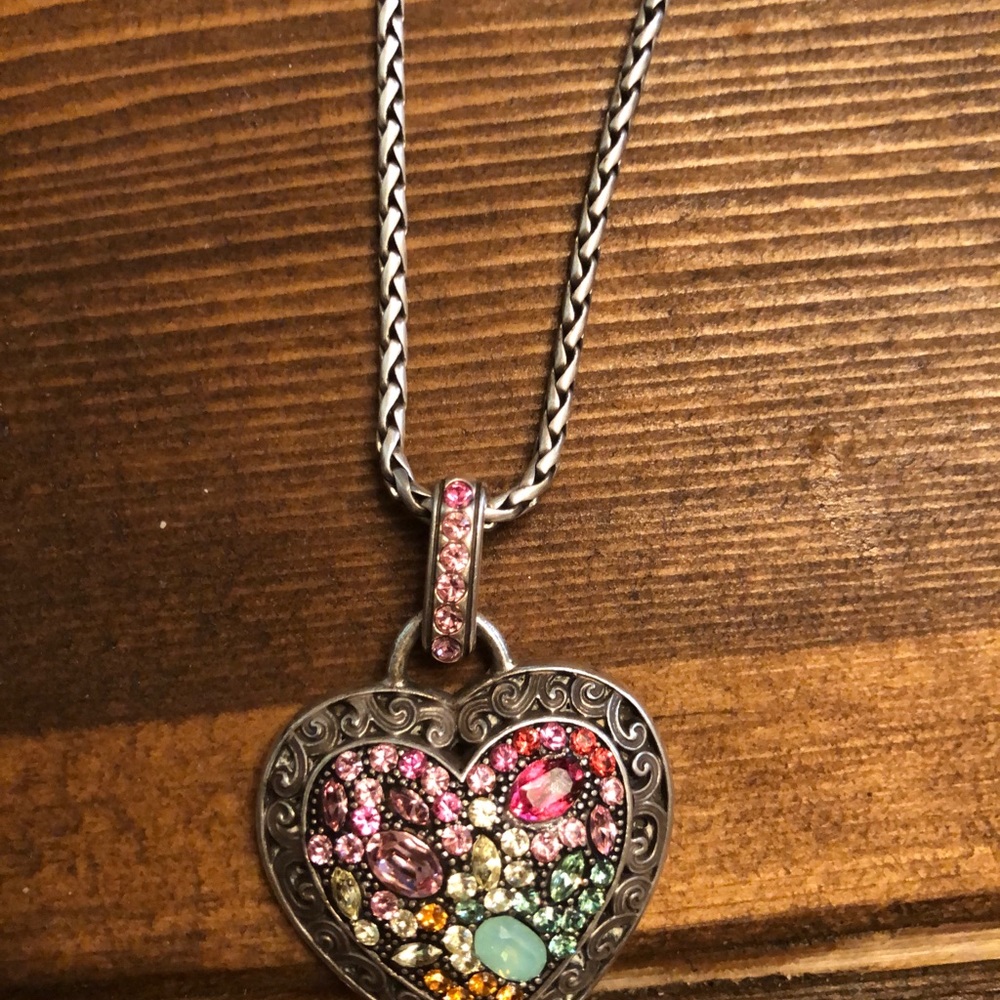 Brighton Crystal Voyage Heart Necklace